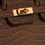 Hermès Birkin 35 MarronDInde Closing System  | Sell your designer bag on Saclab.com