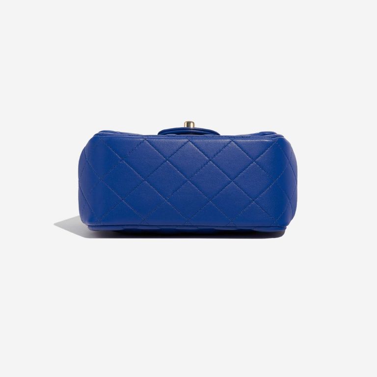 Chanel Timeless MiniSquare ElectriqueBlue Bottom  | Sell your designer bag on Saclab.com