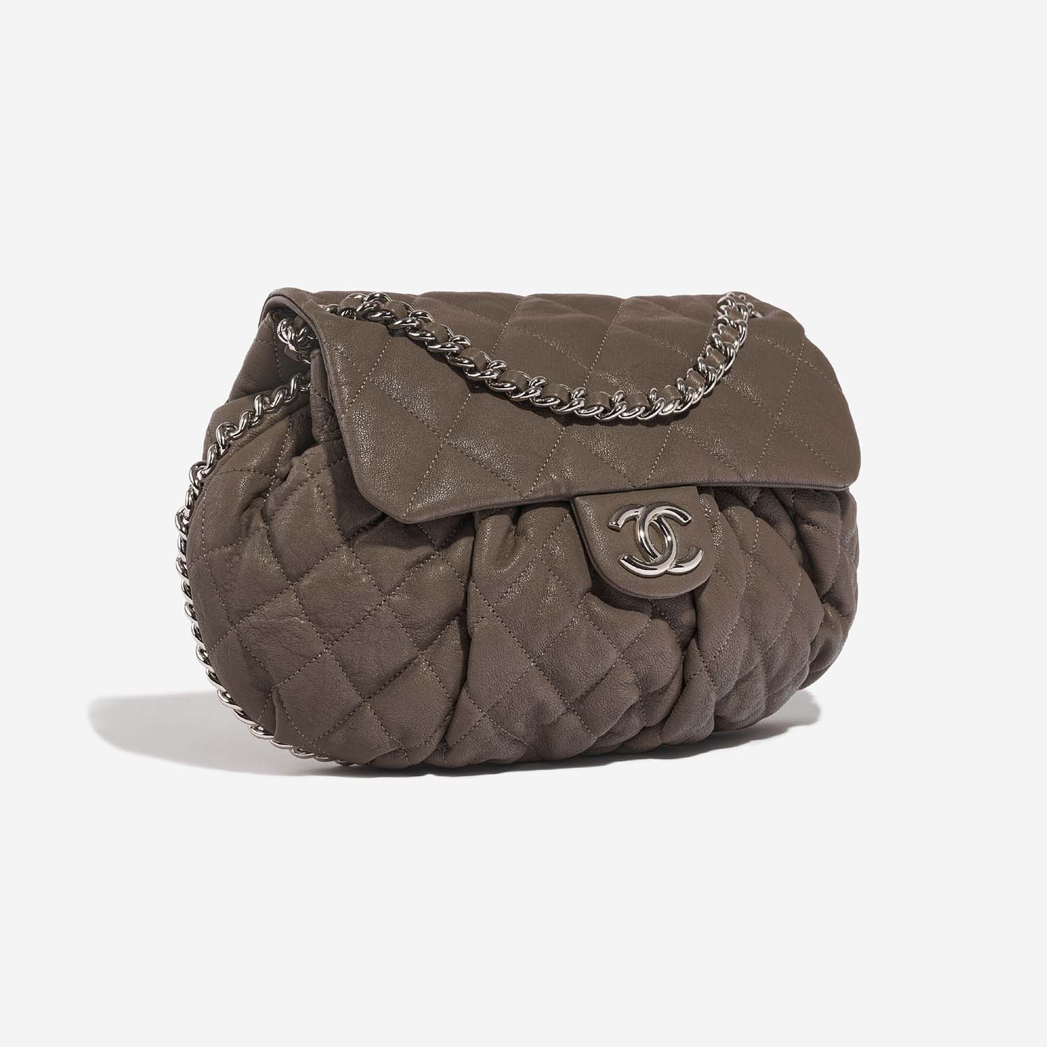 Chanel ChainAround Taupe Side Front  | Sell your designer bag on Saclab.com