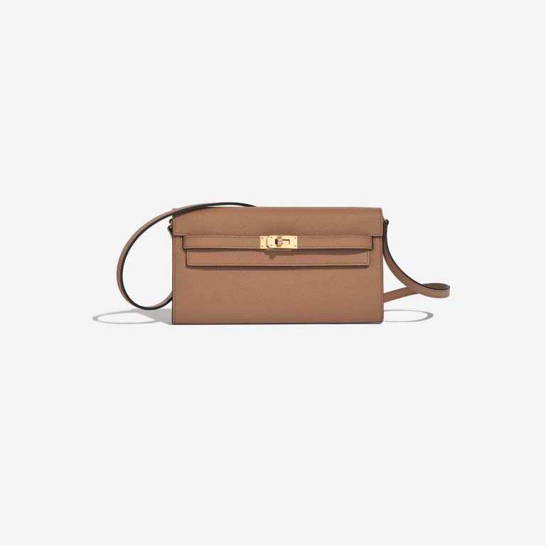 Hermès Kelly ToGo Chai-MauveSylvestre Front  | Sell your designer bag on Saclab.com