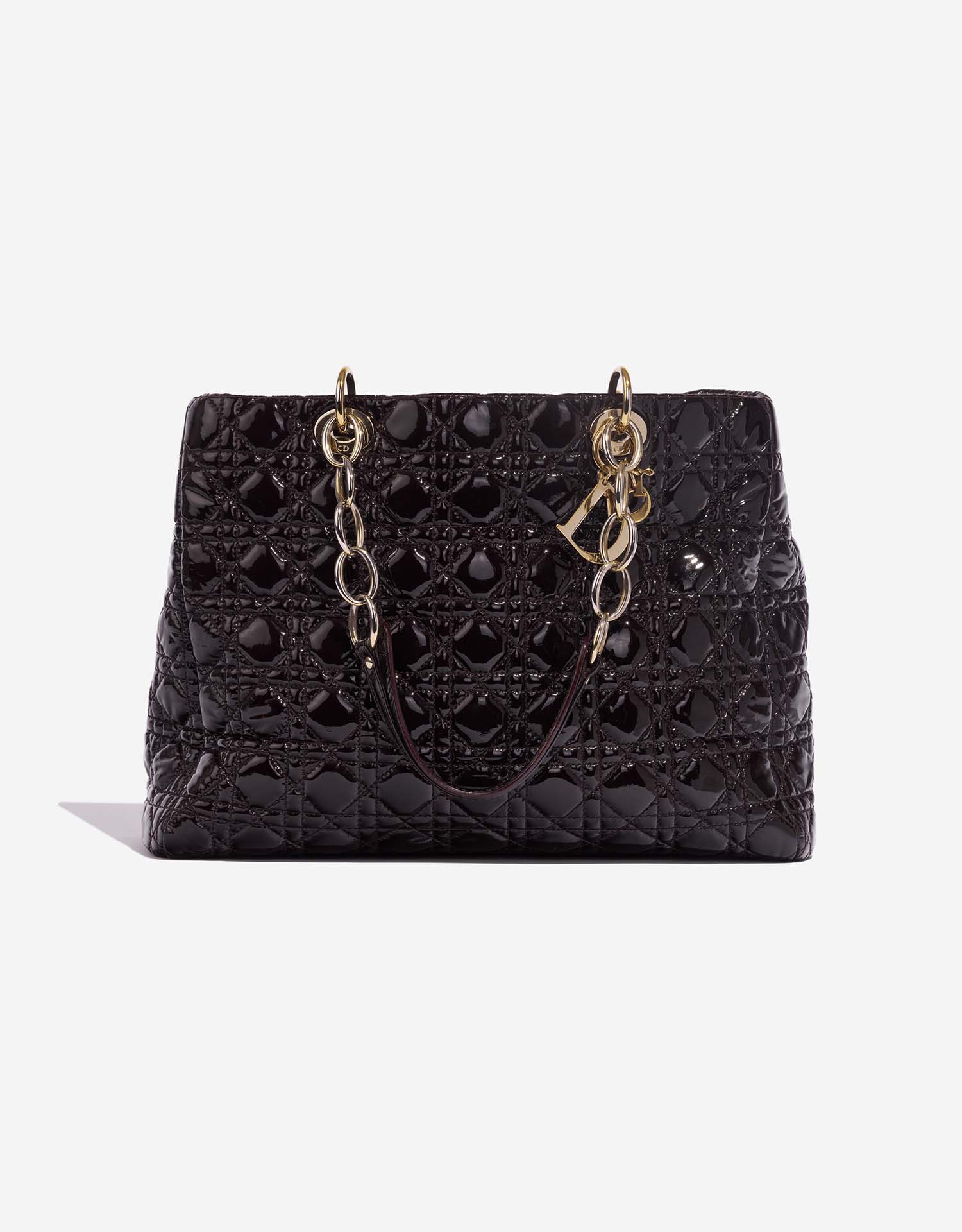 Dior Shopper Patent Leather Dark Burgundy | SACLÀB