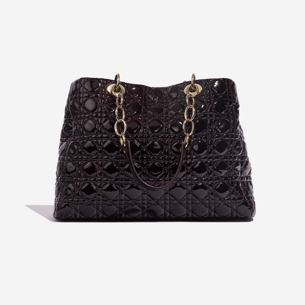Dior Shopper Patent Leather Dark Burgundy | SACLÀB