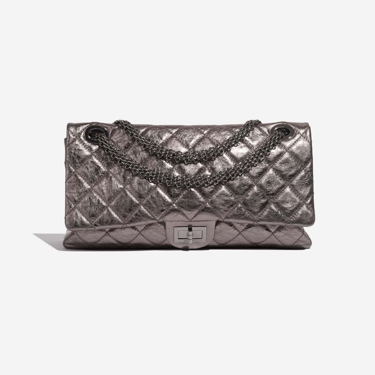 Chanel 255Reissue 228 Silver Front  | Sell your designer bag on Saclab.com