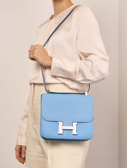 Hermès Constance 24 Celeste Sizes Worn | Sell your designer bag on Saclab.com