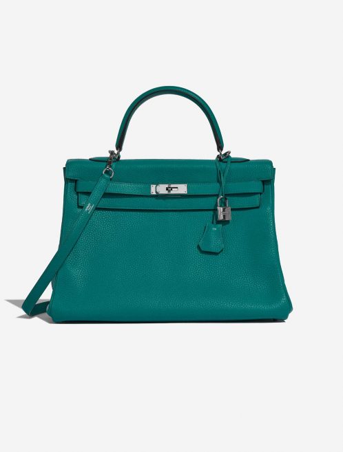 Hermès Kelly 35 BleuPaon Front | Vendre votre sac de créateur sur Saclab.com