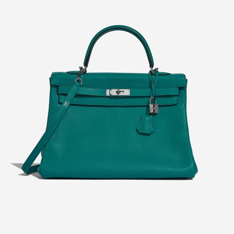 Hermès Kelly 35 BleuPaon Front  | Sell your designer bag on Saclab.com