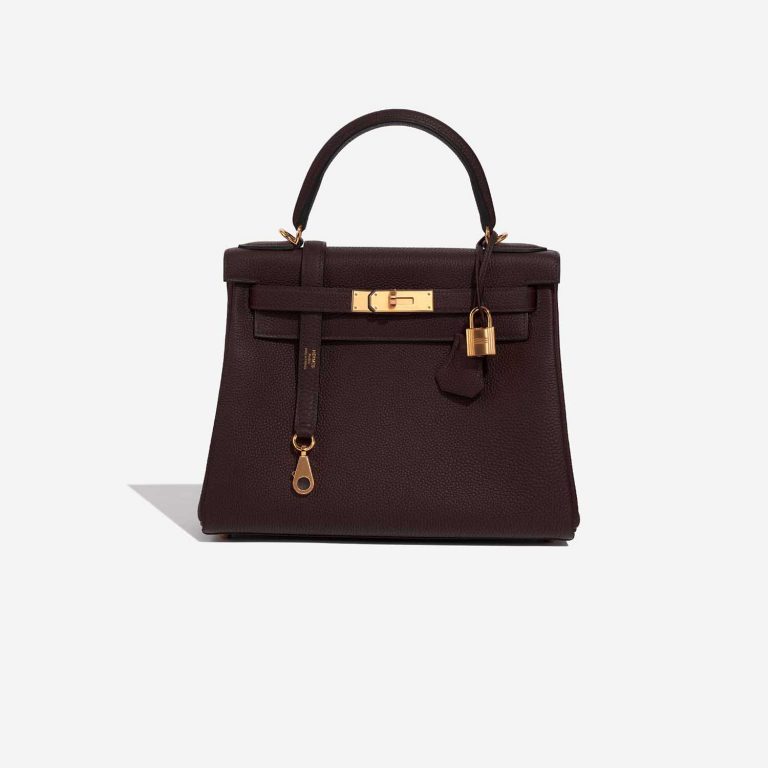 Hermès Kelly 28 RougeSellier Front  | Sell your designer bag on Saclab.com