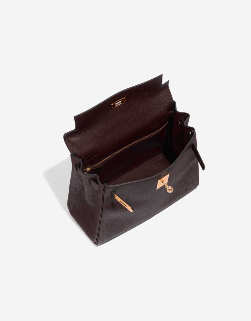 Sac Hermès Kelly 28 Togo Bleu Encre