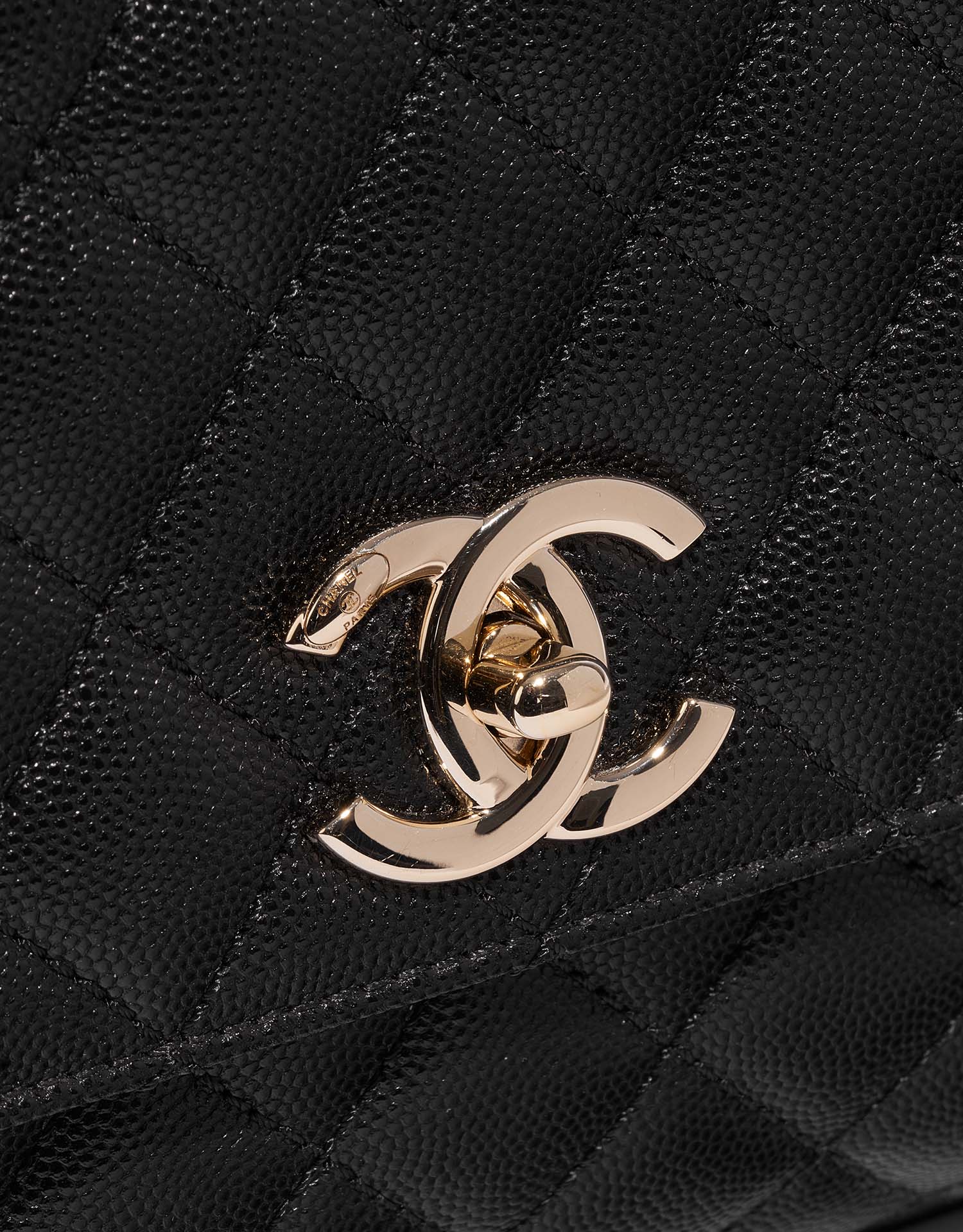 Chanel Timeless Handle Medium Caviar Black | SACLÀB