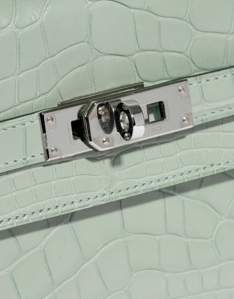 Hermès KellyWallet VertD'Eau Closing System  | Sell your designer bag on Saclab.com