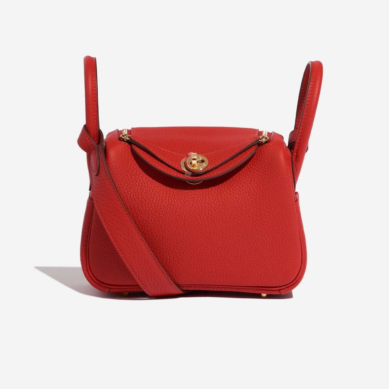 Hermès Lindy 20 Mini Taurillon Clemence Vermillon | SACLÀB