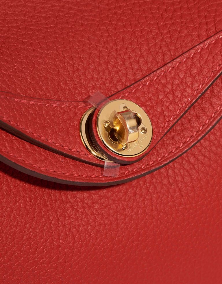 Hermès Lindy 20Mini RougeDeCoeur Closing System  | Sell your designer bag on Saclab.com