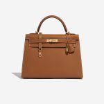 Hermès Kelly 32 Gold Front  | Sell your designer bag on Saclab.com