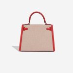 Hermès Kelly 28 RougeTomate-Ecru-Gold Back  | Sell your designer bag on Saclab.com