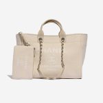 Chanel Deauville Medium Beige-White Front  | Sell your designer bag on Saclab.com