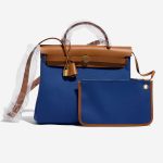 Hermès Herbag 31 BleuDeFrance-Fauve Front | Vendez votre sac de créateur sur Saclab.com