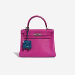 Hermès KellyDollBagCharm BleuIzmir-JauneBourgeon-BleuBrume-VertBosphore Closing System  | Sell your designer bag on Saclab.com