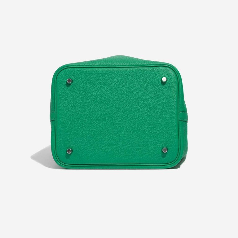 Hermès PicotinTouch 22 Menthe-VertJade Bottom  | Sell your designer bag on Saclab.com