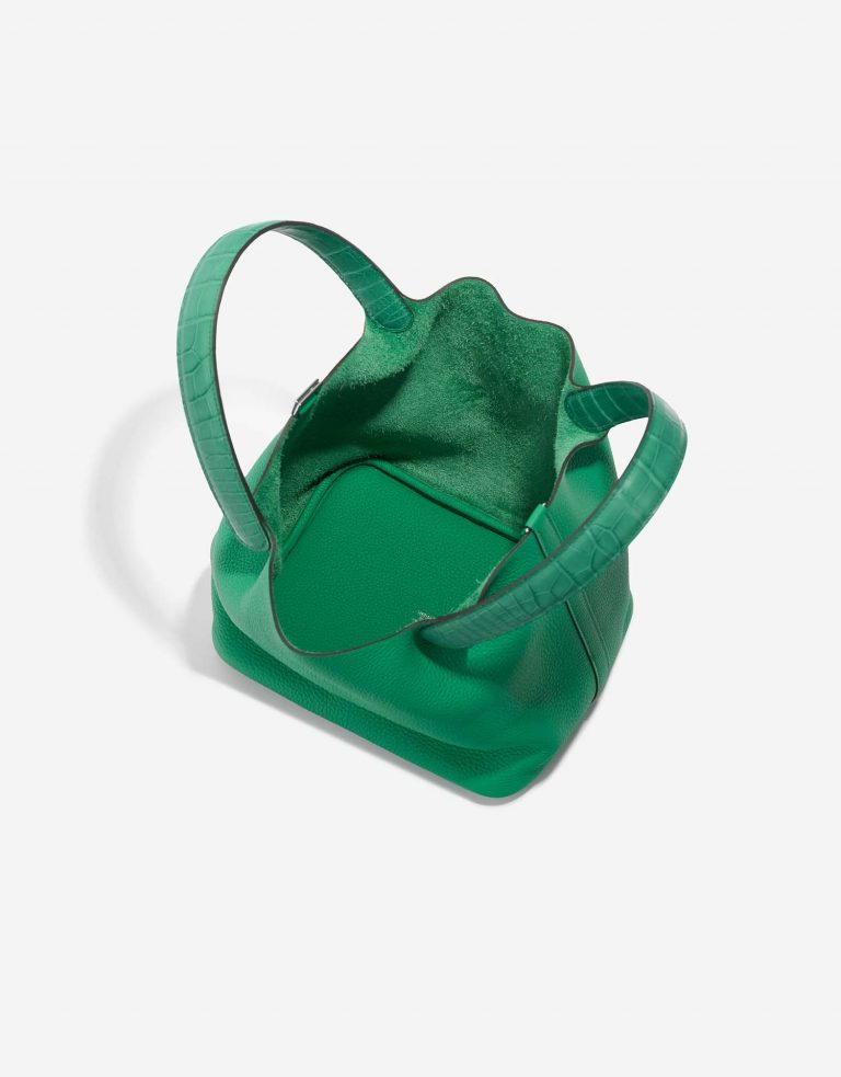 Hermès PicotinTouch 22 Menthe-VertJade Inside  | Sell your designer bag on Saclab.com