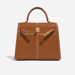 Hermès KellyPadded 25 Fauve Front Open | Sell your designer bag on Saclab.com