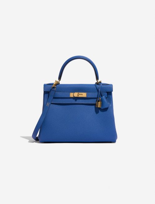 Hermès Kelly 28 BleuDeFrance Front  | Sell your designer bag on Saclab.com