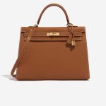 Hermès Kelly 35 Gold Front  | Sell your designer bag on Saclab.com