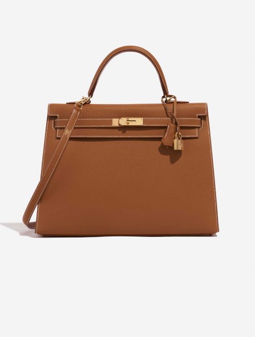 Hermès Kelly 35 Gold Front  | Sell your designer bag on Saclab.com