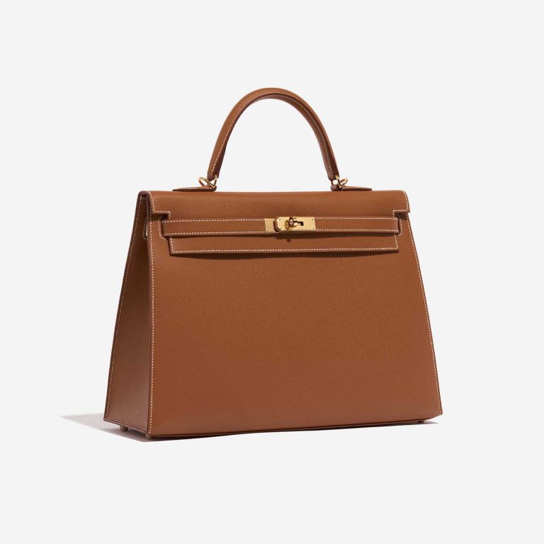 Hermès Kelly 35 Gold Side Front  | Sell your designer bag on Saclab.com