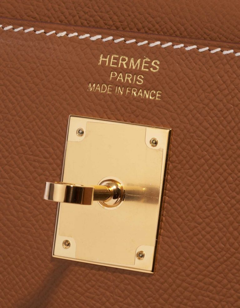 Hermès Kelly 35 Gold Logo  | Sell your designer bag on Saclab.com