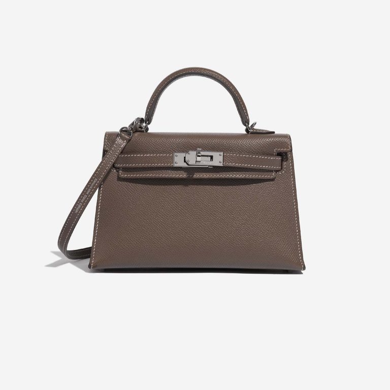 Hermès Kelly Mini Étoupe Front | Vendez votre sac de créateur sur Saclab.com