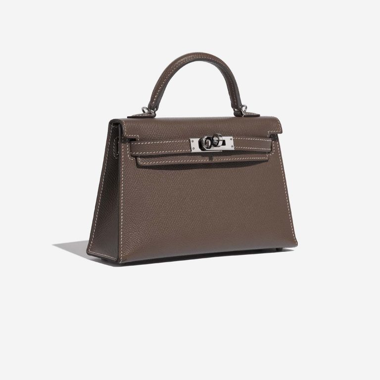 Hermès Kelly Mini Étoupe Side Front | Vendez votre sac de créateur sur Saclab.com