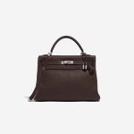 Hermès Kelly 32 Chocolate Front  | Sell your designer bag on Saclab.com