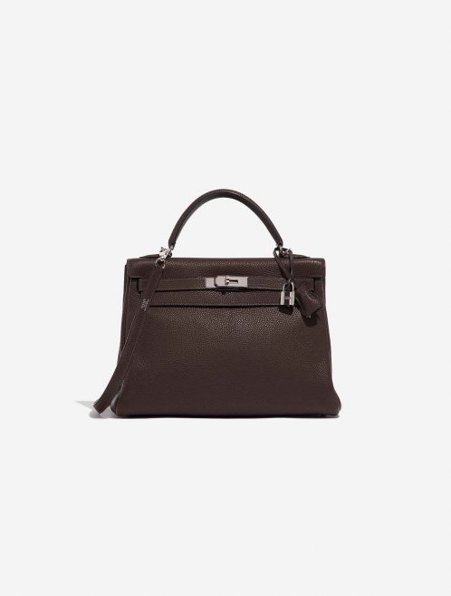 Hermès Kelly 32 Chocolate Front  | Sell your designer bag on Saclab.com