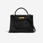 Hermès Kelly 32 Black Front  | Sell your designer bag on Saclab.com