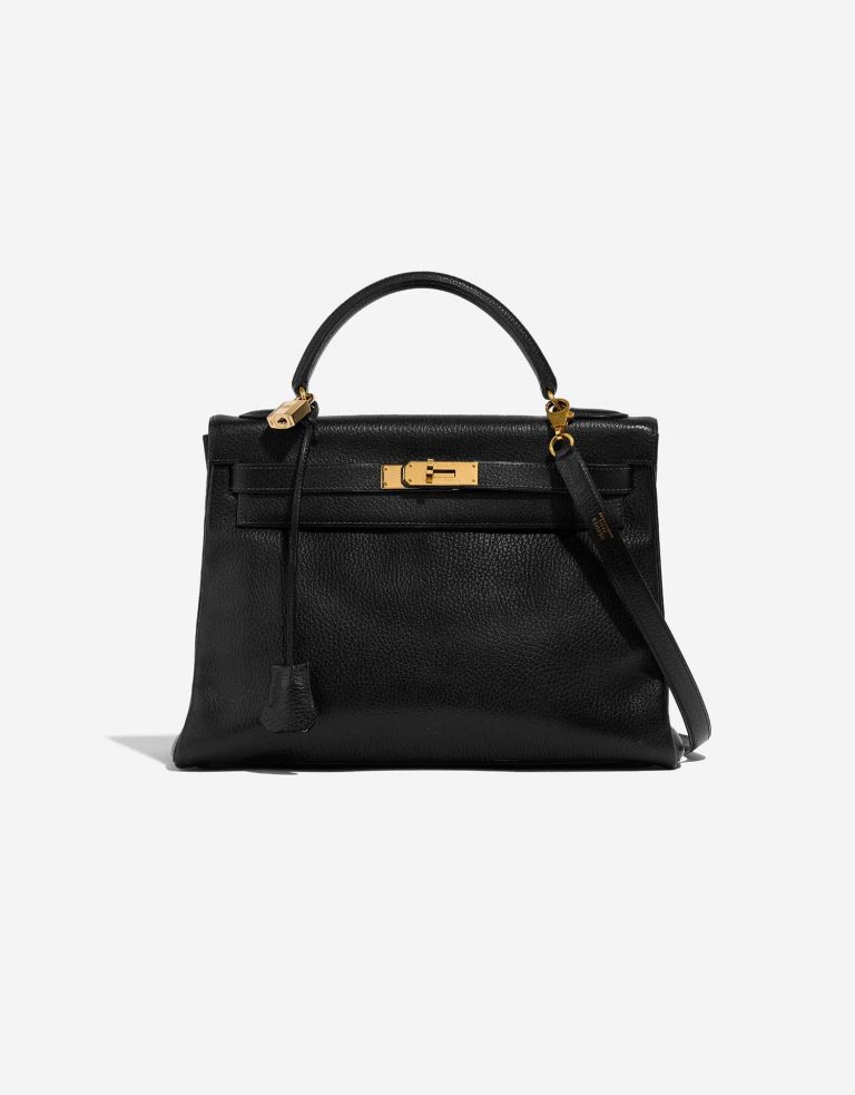 Hermès Kelly 32 Black Front  | Sell your designer bag on Saclab.com