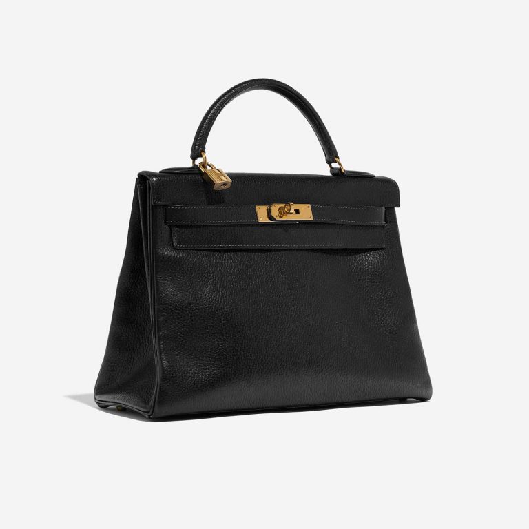 Hermès Kelly 32 Black Side Front  | Sell your designer bag on Saclab.com