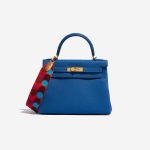 Hermès ShoulderStrap OneSize RougeDeCoer-BlueFrida-Gold Closing System  | Sell your designer bag on Saclab.com