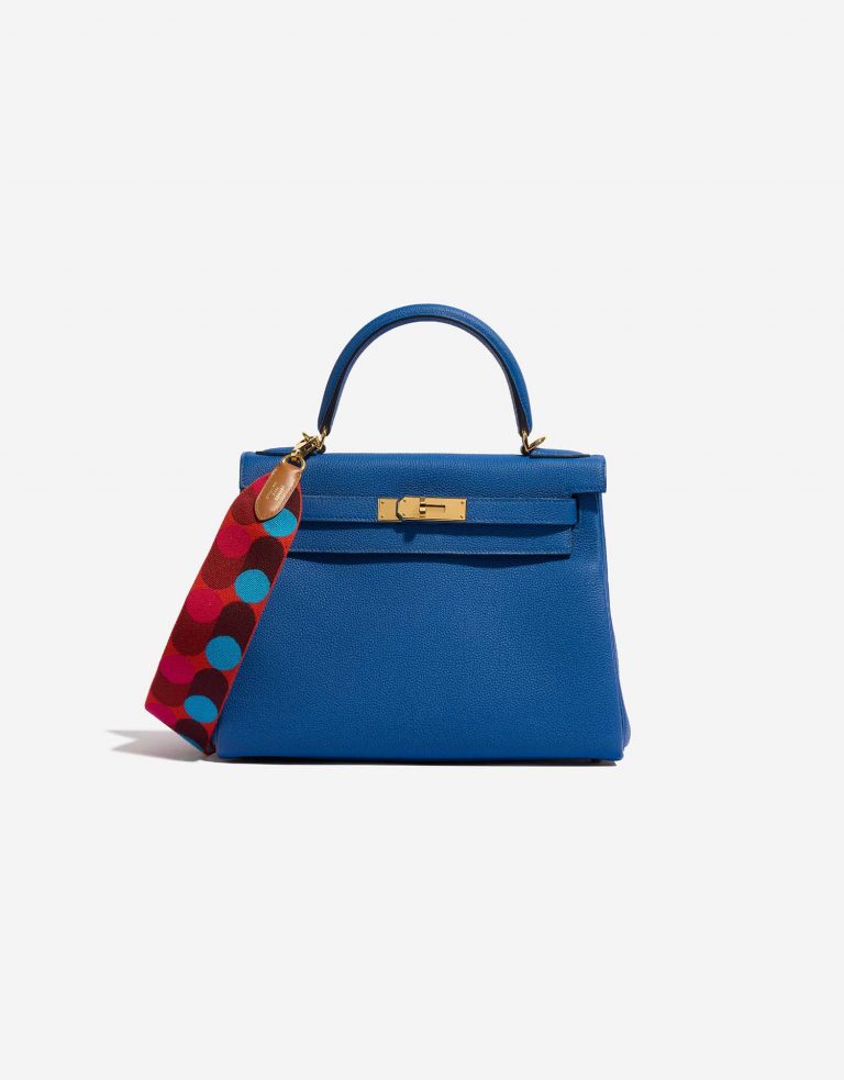 Hermès ShoulderStrap OneSize RougeDeCoer-BlueFrida-Gold Closing System  | Sell your designer bag on Saclab.com