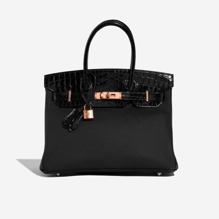 Hermès Birkin Touch 30 Togo / Alligator Black SACLÀB