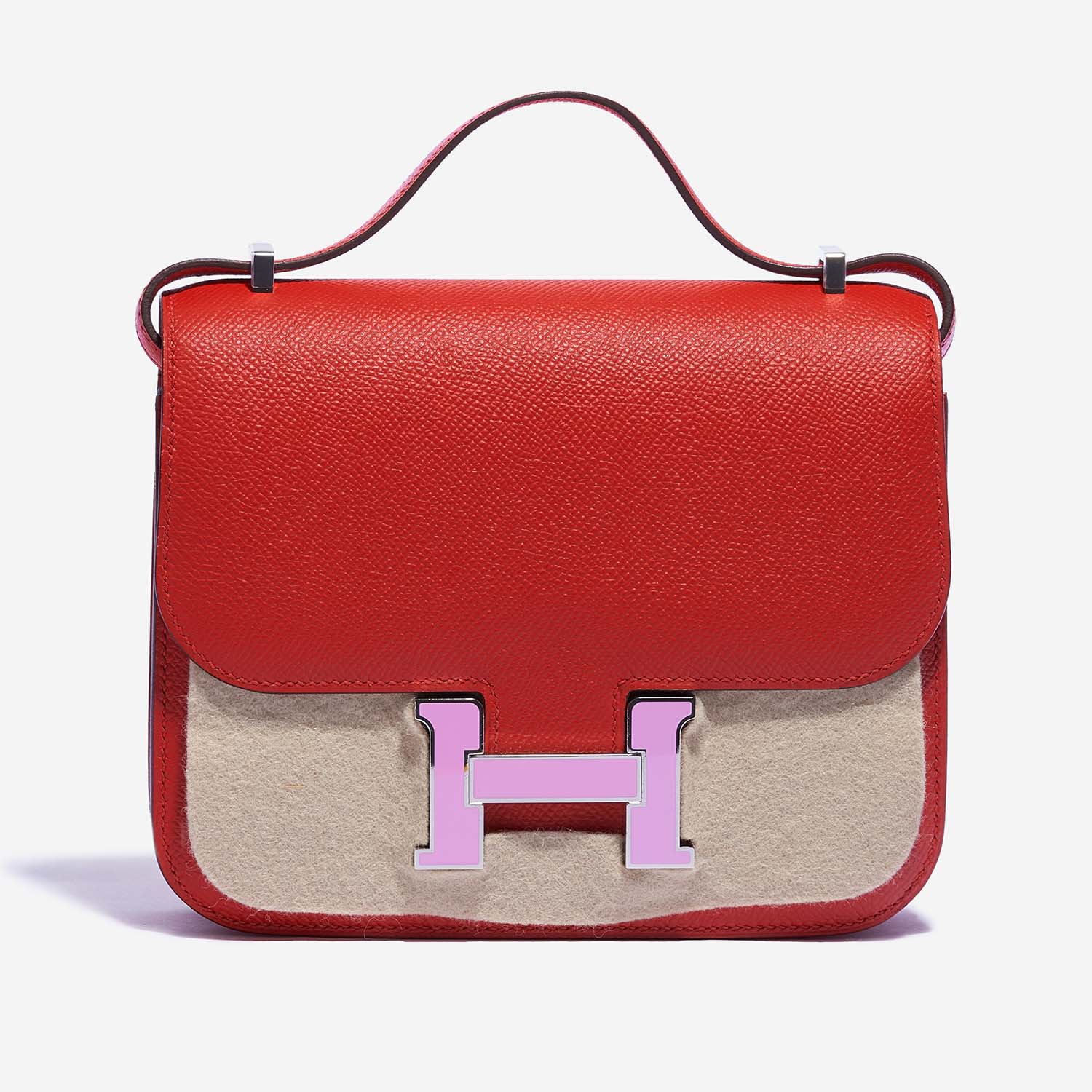 Hermès Constance RougeDeCoeur-Silvestre Front Velt | Vendez votre sac de créateur sur Saclab.com