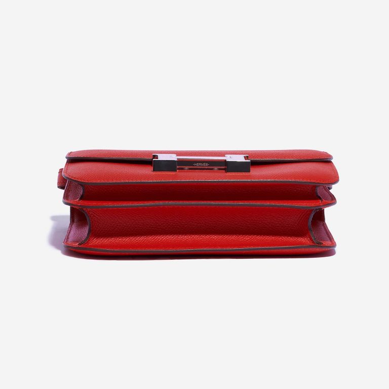 Hermès Constance RougeDeCoeur-Silvestre Bottom  | Sell your designer bag on Saclab.com