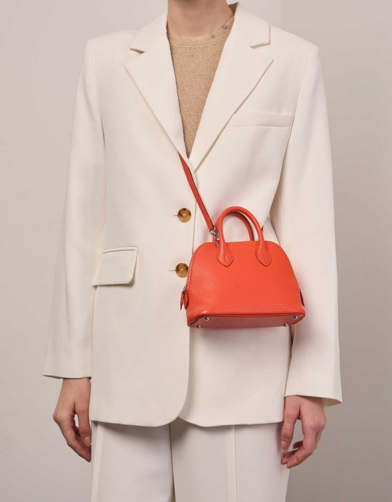 Hermès Bolide 20Mini OrangePoppy Front | Verkaufen Sie Ihre Designer-Tasche auf Saclab.com