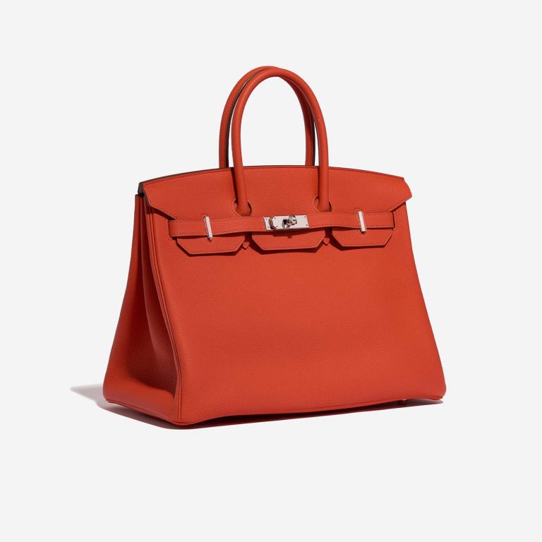 Hermès Birkin 35 Capucine Side Front | Verkaufen Sie Ihre Designer-Tasche auf Saclab.com