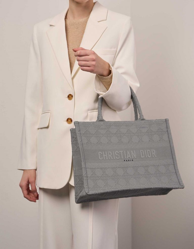 Dior BookTote Grey Front  | Sell your designer bag on Saclab.com
