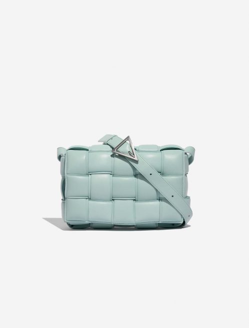 BottegaVeneta Cassette Turquoise Front  | Sell your designer bag on Saclab.com