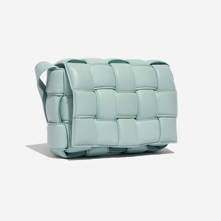 BottegaVeneta Cassette Turquoise Side Front  | Sell your designer bag on Saclab.com