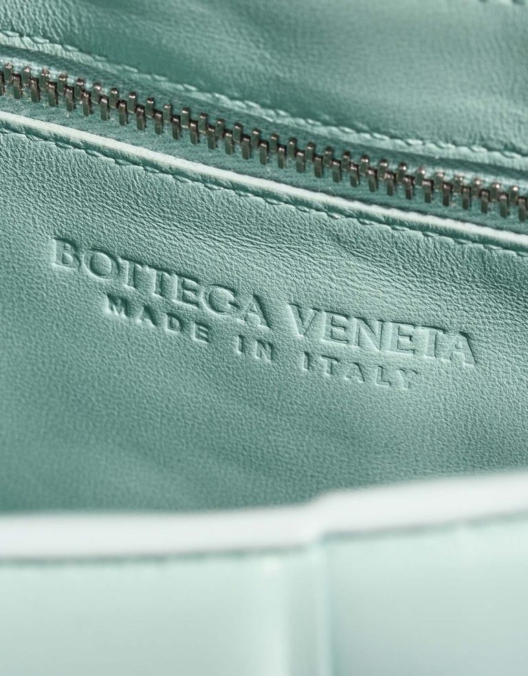 BottegaVeneta Cassette Turquoise Logo  | Sell your designer bag on Saclab.com