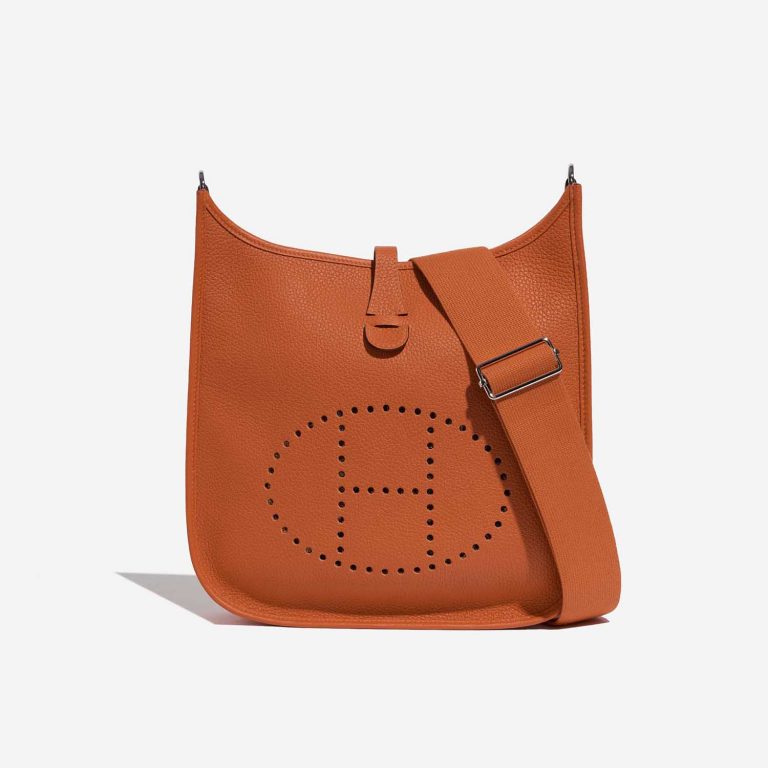 Hermès Evelyne 29 OrangeH Front  | Sell your designer bag on Saclab.com