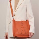 Hermès Evelyne 29 OrangeH Sizes Worn | Sell your designer bag on Saclab.com