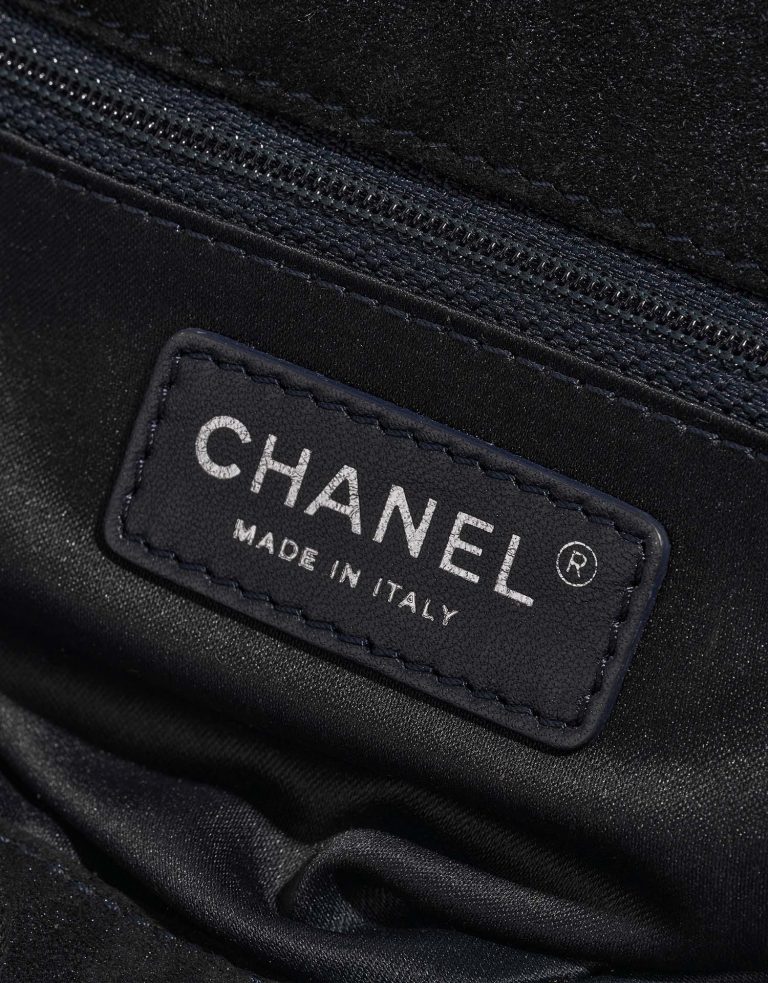 Chanel Timeless Medium Suede / Sequins Dark Blue | SACLÀB